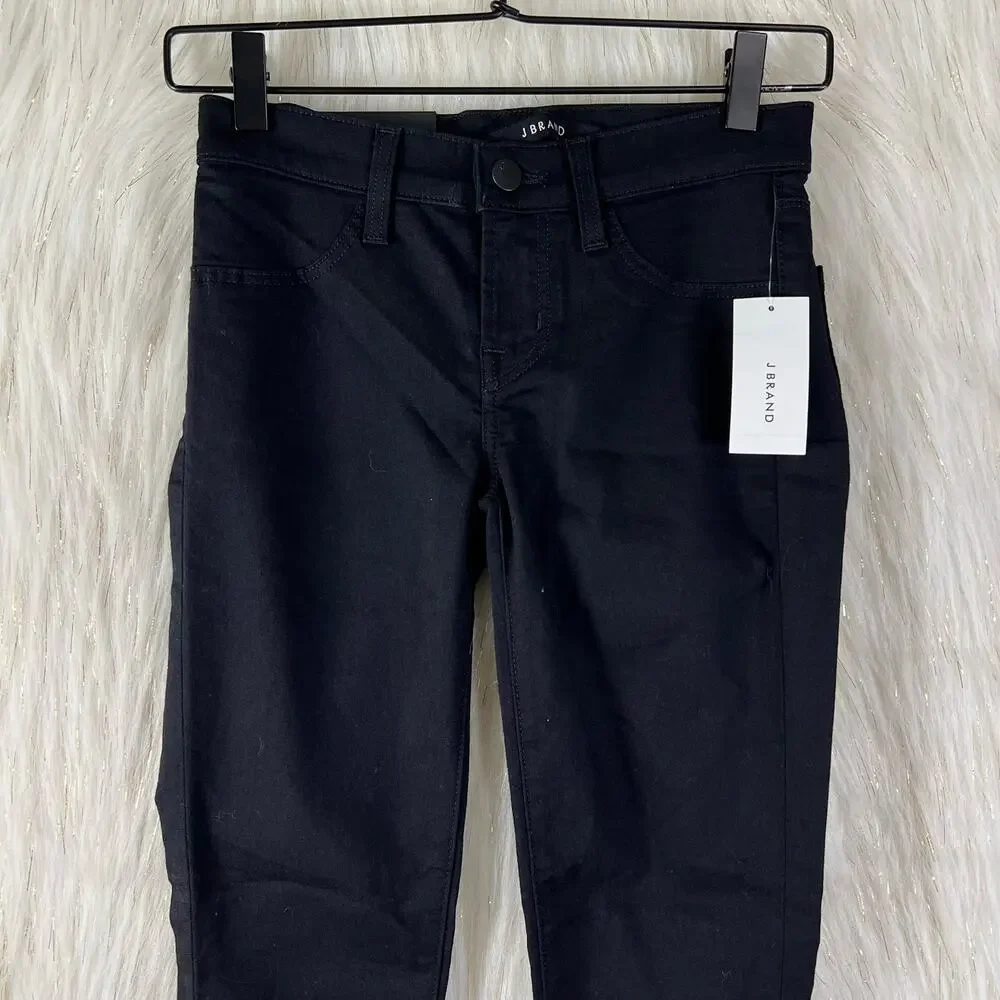J Brand Super Skinny Skinny Pitch Low Rise Leggings Jeggings Jeans Black Stretch - Picture 2 of 11